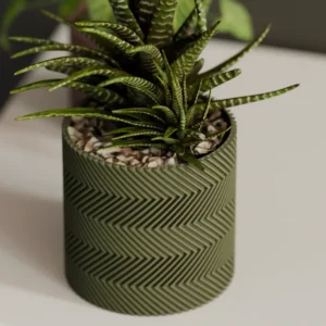 Moderna maceta acanalada ZigZag